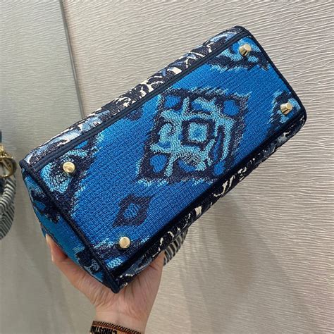 dior blue clutch